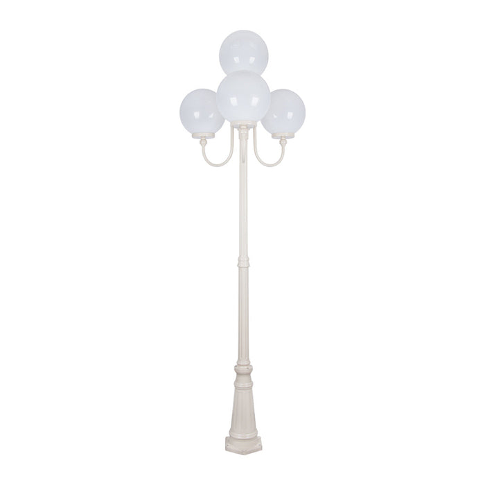 Buy Post Lights Australia Lisbon Post 4 Lights Up Bracket H2500mm W300mm Beige Aluminium - 15776
