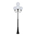 Buy Post Lights Australia Lisbon Post 4 Lights Up Bracket H2500mm W300mm Black Aluminium - 15777