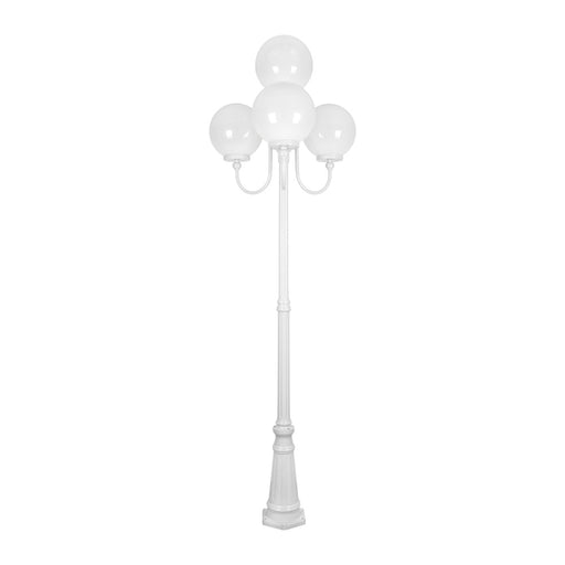 Buy Post Lights Australia Lisbon Post 4 Lights Up Bracket H2500mm W300mm White Aluminium - 15781