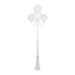 Buy Post Lights Australia Lisbon Post 4 Lights Up Bracket H2500mm W300mm White Aluminium - 15781