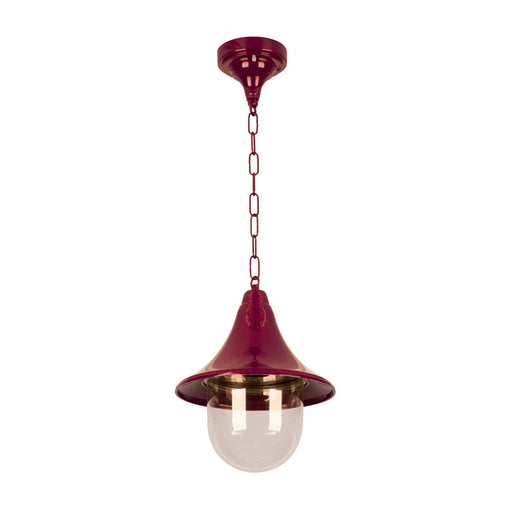 Buy Outdoor Pendant Lights Australia Monaco Outdoor Pendant Light Burgundy Aluminium - 15802