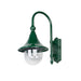 Buy Exterior Wall Lights Australia Monaco Exterior Wall Light Curved Arm H490mm Green Aluminium - 15809