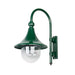 Buy Exterior Wall Lights Australia Monaco Exterior Wall Light Curved Arm H475mm Green Aluminium - 16019