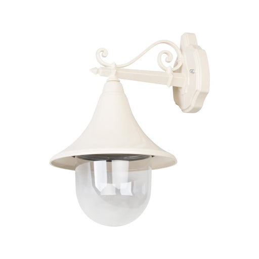 Buy Exterior Wall Lights Australia Monaco Exterior Wall Light Straight Arm Beige Aluminium - 15812