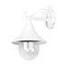 Buy Exterior Wall Lights Australia Monaco Exterior Wall Light Straight Arm White Aluminium - 15817