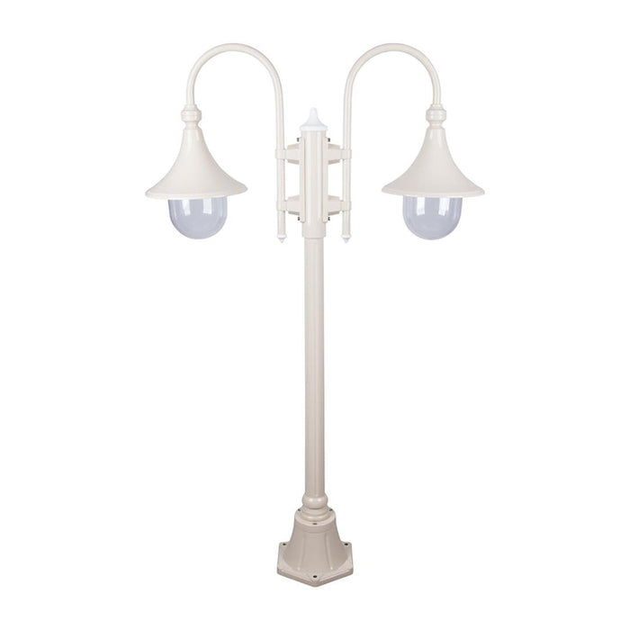 Buy Post Lights Australia Monaco Post 2 Lights H1400mm Beige Aluminium - 15824
