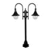 Buy Post Lights Australia Monaco Post 2 Lights H1400mm Black Aluminium - 15825