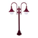 Buy Post Lights Australia Monaco Post 2 Lights H1400mm Burgundy Aluminium - 15826