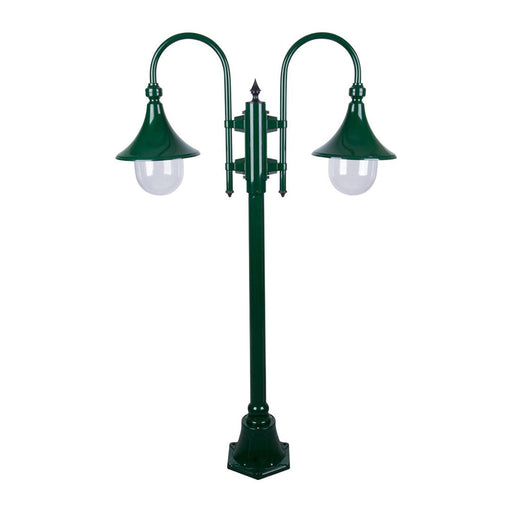 Buy Post Lights Australia Monaco Post 2 Lights H1400mm Green Aluminium - 15827
