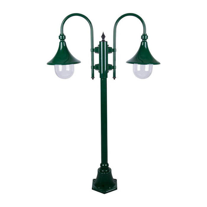 Buy Post Lights Australia Monaco Post 2 Lights H1400mm Green Aluminium - 15827