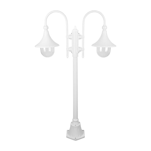 Buy Post Lights Australia Monaco Post 2 Lights H1400mm White Aluminium - 15829