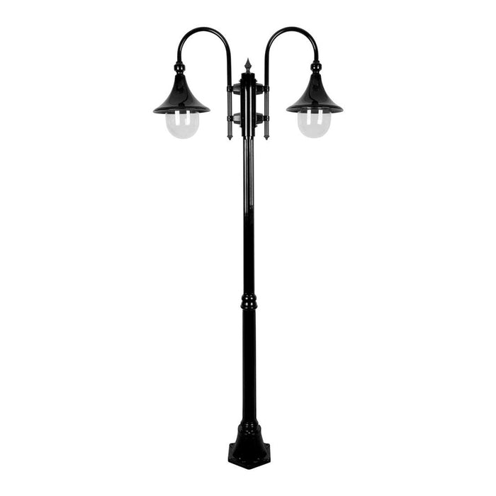 Buy Post Lights Australia Monaco Post 2 Lights H2020mm Black Aluminium - 15837