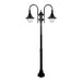 Buy Post Lights Australia Monaco Post 2 Lights H2020mm Black Aluminium - 15837
