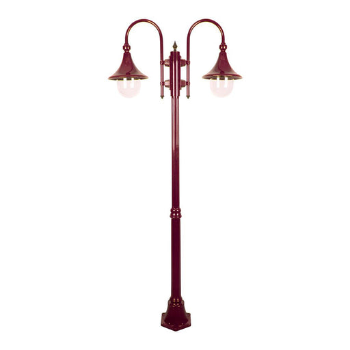 Buy Post Lights Australia Monaco Post 2 Lights H2020mm Burgundy Aluminium - 15838