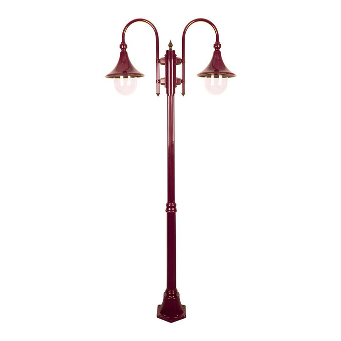 Buy Post Lights Australia Monaco Post 2 Lights H2020mm Burgundy Aluminium - 15838