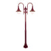Buy Post Lights Australia Monaco Post 2 Lights H2020mm Burgundy Aluminium - 15838