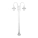 Buy Post Lights Australia Monaco Post 2 Lights H2020mm White Aluminium - 15841