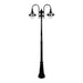 Buy Post Lights Australia Monaco Post 2 Lights H2400mm Black Aluminium - 15849