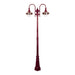 Buy Post Lights Australia Monaco Post 2 Lights H2400mm Burgundy Aluminium - 15850