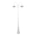 Buy Post Lights Australia Monaco Post 2 Lights H2400mm White Aluminium - 15853