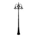 Buy Post Lights Australia Monaco Post 3 Lights H2400mm Black Aluminium - 15855