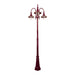 Buy Post Lights Australia Monaco Post 3 Lights H2400mm Burgundy Aluminium - 15856