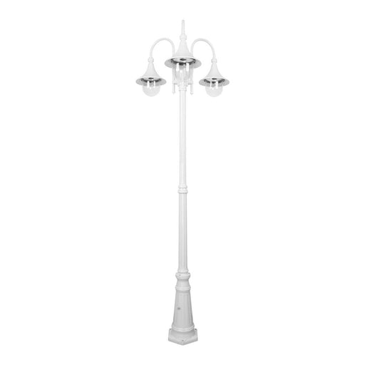 Buy Post Lights Australia Monaco Post 3 Lights H2400mm White Aluminium - 15859