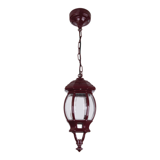 Buy Outdoor Pendant Lights Australia Vienna Outdoor Pendant Light Burgundy Aluminium - 15880