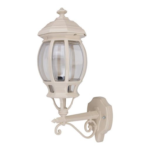 Buy Outdoor Wall Lanterns Australia Vienna Outdoor Wall Lantern Up Bracket H510mm Beige Aluminium - 15884