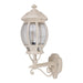 Buy Outdoor Wall Lanterns Australia Vienna Outdoor Wall Lantern Up Bracket H510mm Beige Aluminium - 15884