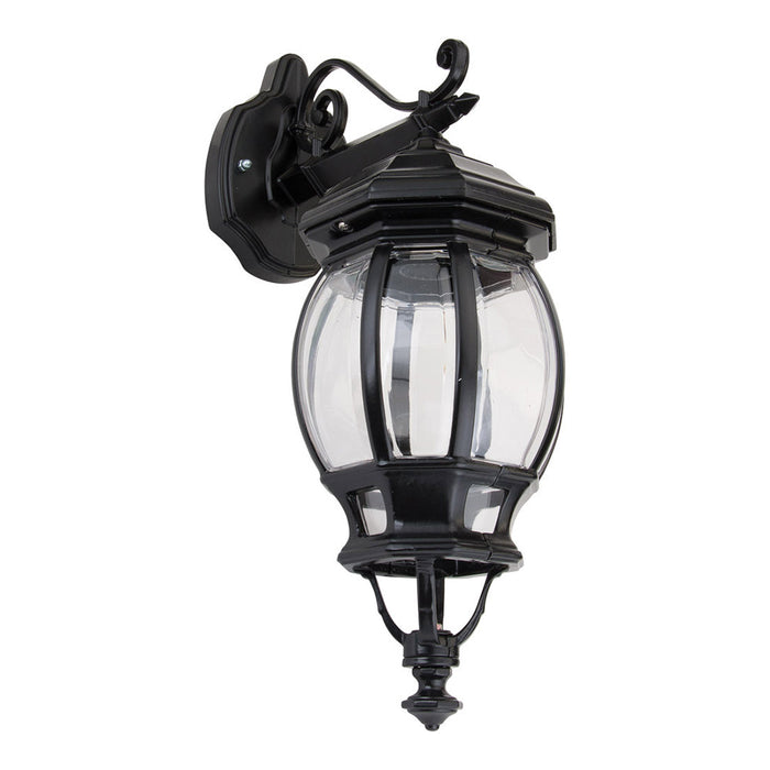 Buy Outdoor Wall Lanterns Australia Vienna Outdoor Wall Lantern Down Bracket H510mm Black Aluminium - 15891