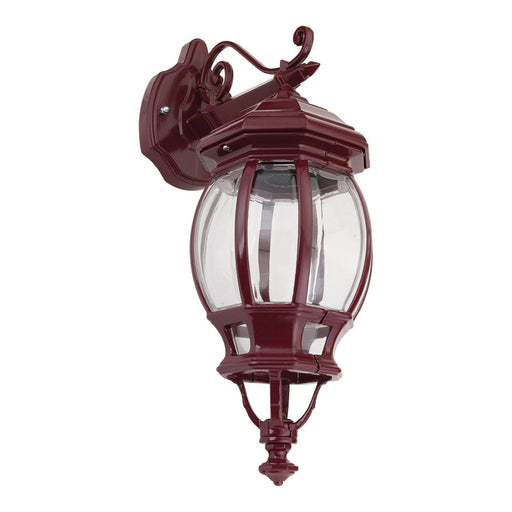Buy Outdoor Wall Lanterns Australia Vienna Outdoor Wall Lantern Down Bracket H510mm Burgundy Aluminium - 15892