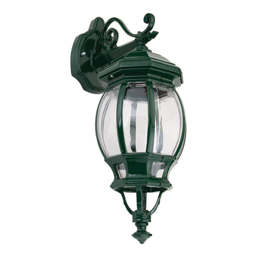 Buy Outdoor Wall Lanterns Australia Vienna Outdoor Wall Lantern Down Bracket H510mm Green Aluminium - 15893