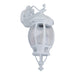Buy Outdoor Wall Lanterns Australia Vienna Outdoor Wall Lantern Down Bracket H510mm White Aluminium - 15895