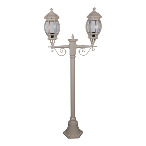 Buy Post Lights Australia Vienna Post 2 Lights H1430mm Beige Aluminium  - 15908