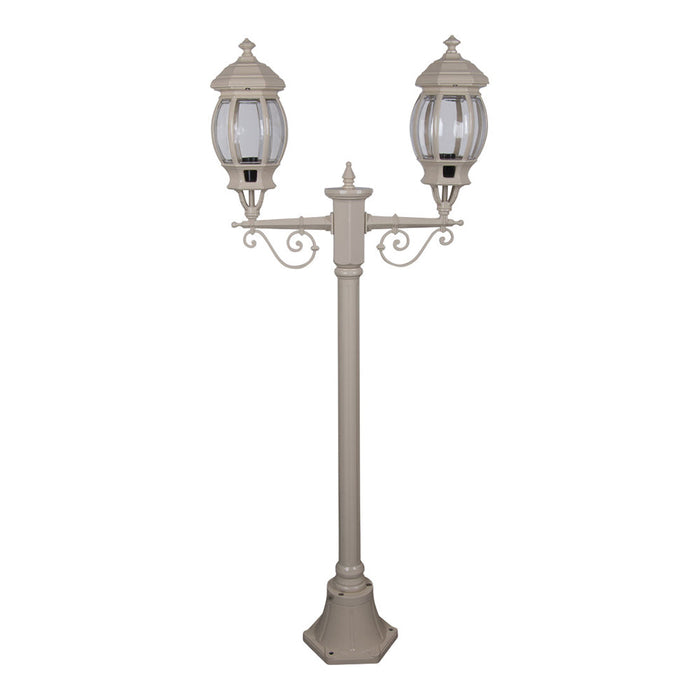 Buy Post Lights Australia Vienna Post 2 Lights H1430mm Beige Aluminium  - 15908