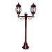 Buy Post Lights Australia Vienna Post 2 Lights H1430mm Burgundy Aluminium - 15910