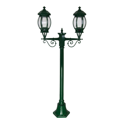 Buy Post Lights Australia Vienna Post 2 Lights H1430mm Green Aluminium - 15911