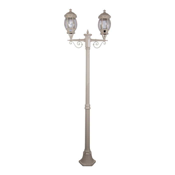 Buy Post Lights Australia Vienna Post 2 Lights H2060mm Beige Aluminium - 15920