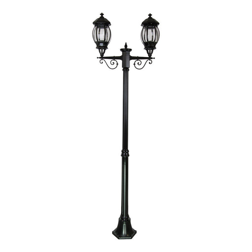 Buy Post Lights Australia Vienna Post 2 Lights H2060mm Black Aluminium - 15921