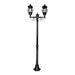 Buy Post Lights Australia Vienna Post 2 Lights H2060mm Black Aluminium - 15921