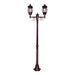 Buy Post Lights Australia Vienna Post 2 Lights H2060mm Burgundy Aluminium - 15922