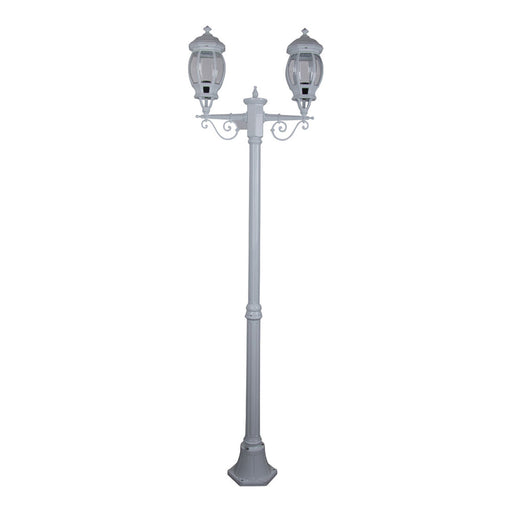 Buy Post Lights Australia Vienna Post 2 Lights H2060mm White Aluminium - 15925