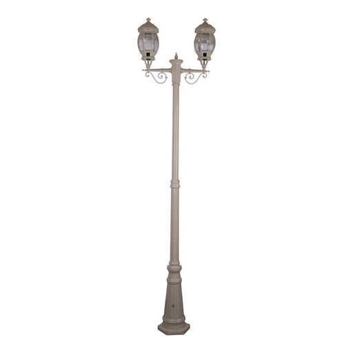 Buy Post Lights Australia Vienna Post 2 Lights H2410mm Beige Aluminium - 15932