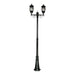 Buy Post Lights Australia Vienna Post 2 Lights H2410mm Black Aluminium - 15933
