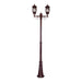 Buy Post Lights Australia Vienna Post 2 Lights H2410mm Burgundy Aluminium - 15934