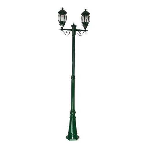 Buy Post Lights Australia Vienna Post 2 Lights H2410mm Green Aluminium - 15935
