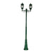 Buy Post Lights Australia Vienna Post 2 Lights H2410mm Green Aluminium - 15935