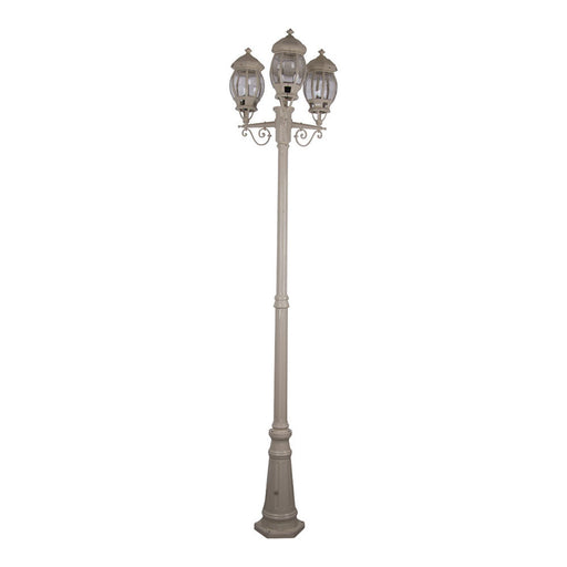 Buy Post Lights Australia Vienna Post 3 Lights H2410mm Beige Aluminium - 15938