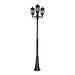 Buy Post Lights Australia Vienna Post 3 Lights H2410mm Black Aluminium - 15939